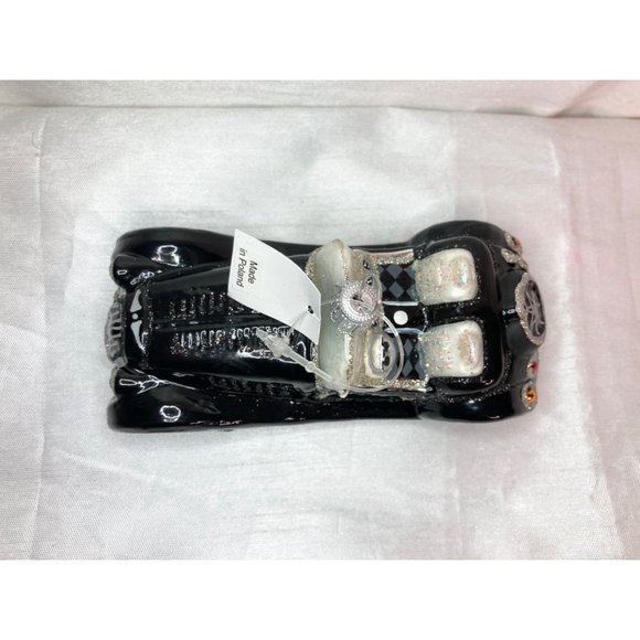 NEW Hand-Painted Roadster Blown Glass Christmas Car Ornament 2002 – Poland-Made - Picture 7 of 10